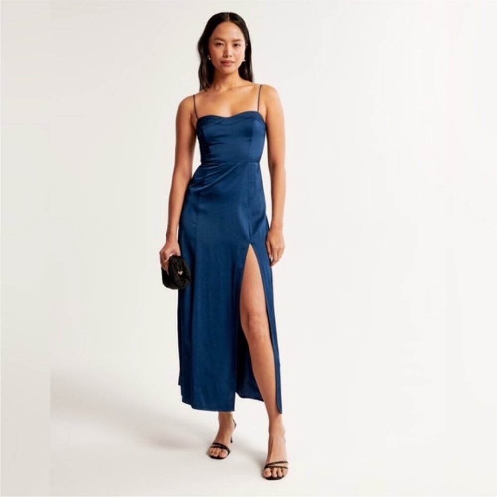 The A&F Camille Maxi Dress in Navy Blue
